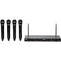 Samson Stage 412 Quad Vocal VHF Frequency Agile Wireless System (VHF12-Q6 x 4/SR412) With 4 Q6 Dynamic Mics VHF 173MHz-198MHz Condition 1 - MintCondition 1 - Mint