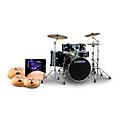Yamaha Stage Custom Birch 5-Piece Shell Pack With I Series Essentials Plus Cymbal Pack Raven Black