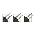 Musician's Gear Standard Instrument Cable 3-Pack - Black and Silver Tweed