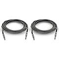 Musician's Gear Standard Instrument Cable Tweed-20 ft.-Black and Silver (2 Pack)