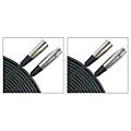Musician's Gear Standard Microphone Cable, 20', Black 2-Pack 20 ft.