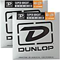 Dunlop Super Bright Steel Light 5-String Bass Guitar Strings (40-120) 2-Pack