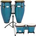 Toca Synergy Conga Set with Stand and Bongos AmberBlue