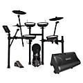 Roland TD-07KV V-Drums Electronic Drum Set With Simmons DA2108 Drum Set Monitor Black