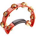 RhythmTech Tambourine With Brass Jingles Black 9.5 in.Red 9.5 In