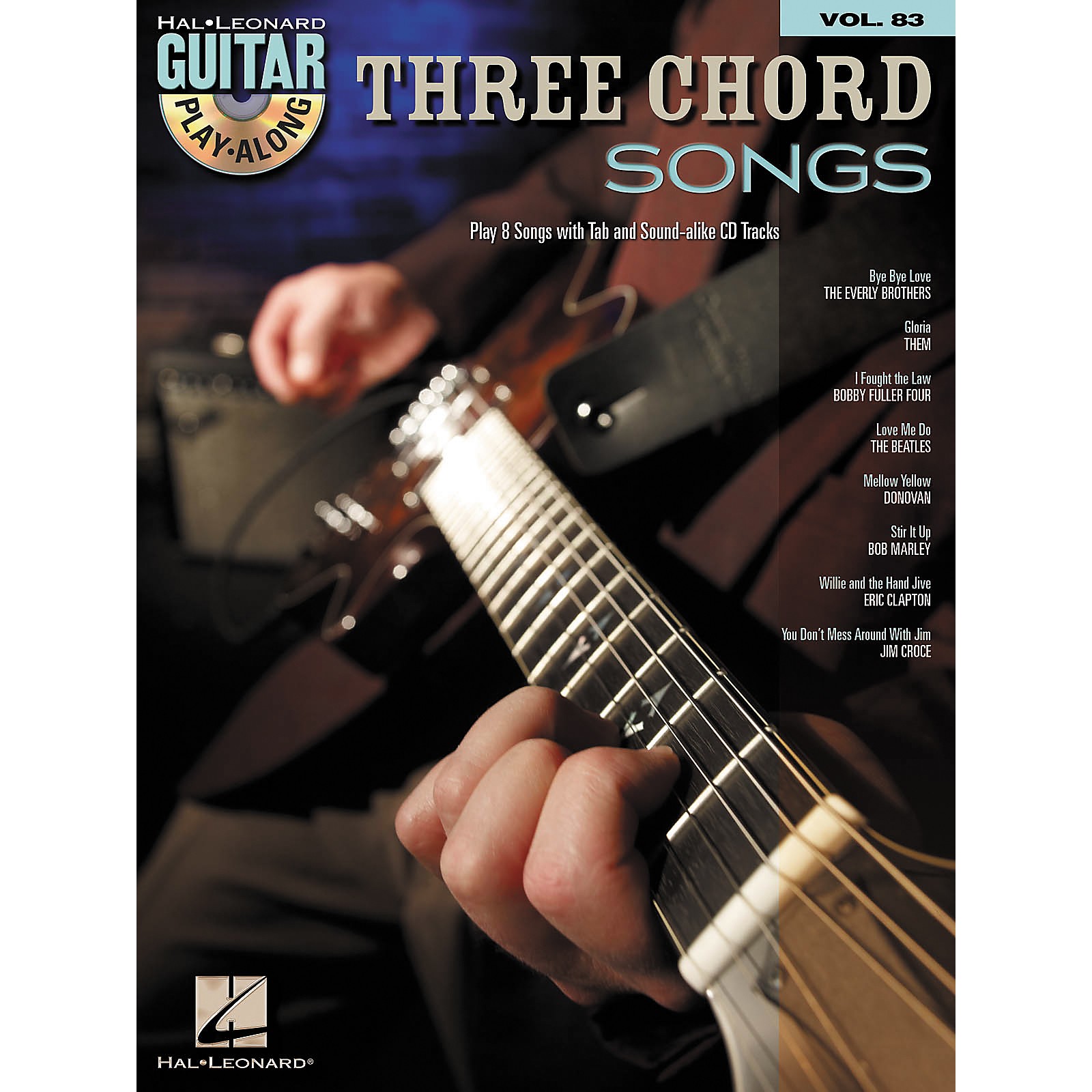 Hal Leonard Three Chord Songs Guitar Play Along Volume 83 Book CD