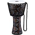 MEINL Travel Series Djembe with Synthetic Head in Kanga Sarong Finish 12 in.12 in.