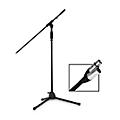 Rok-It Tripod Microphone Stand and 10' XLR Cable Bundle