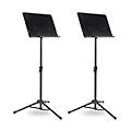 Musician's Gear Tripod Orchestral Music Stand Regular Black - 2 Pack