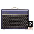 VOX VOX AC15 Custom 15W 1x12 Limited-Edition Tube Guitar Combo Amp w/ KORG Pitchblack X Pedal Tuner Blue/Cream