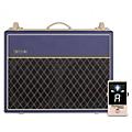 VOX VOX AC30 Custom 30W 2x12 Limited-Edition Tube Guitar Combo Amp w/ KORG Pitchblack X Pedal Tuner Blue/Cream