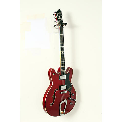 Open Box Hagstrom Viking SemiHollowbody Electric Guitar Wild Cherry