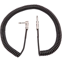 Vintage Voltage Coil Straight-Angle Instrument Cable 20 ft. Black