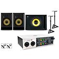Universal Audio Volt 2 with KRK ROKIT G5 Studio Monitor Pair & S10 Subwoofer (Stands & Cables Included) ROKIT 8ROKIT 8
