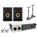 Universal Audio Volt 4 with KRK ROKIT G5 Studio Monitor Pair (Stands & Cables Included) ROKIT 8ROKIT 5