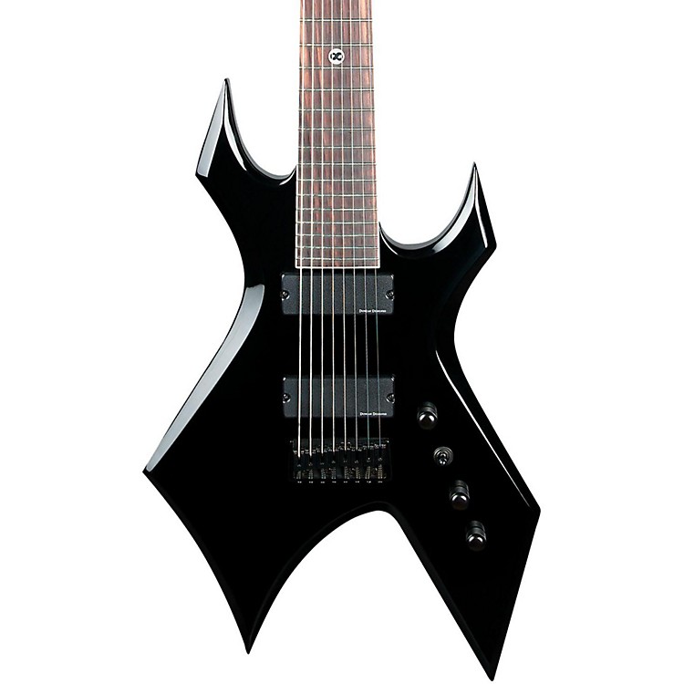 B.C. Rich Warlock Lucky 8 8String Electric Guitar Black Musician