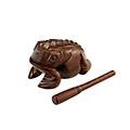 MEINL Wood Frog Hand Percussion Instrument Brown MediumBrown Large