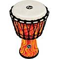 LP World Rope-Tuned Circle Djembe, 7 in. Blue MarbleOrange Marble