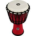 LP World Rope-Tuned Circle Djembe, 7 in. Blue MarbleRed