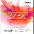 D'Addario Zyex Series Violin D String 1/4 Size4/4 Size Heavy Silver