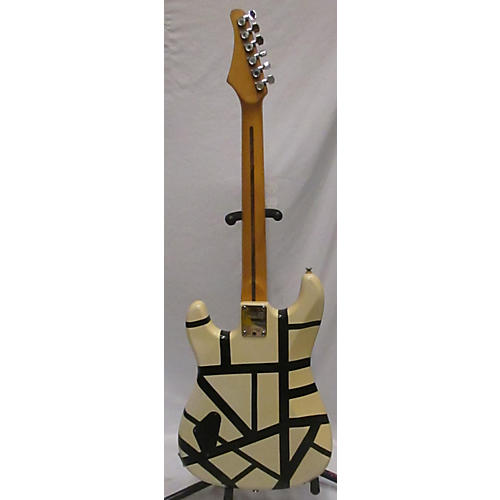 Hohner ST METAL STRIPES Solid Body Electric Guitar Black and
