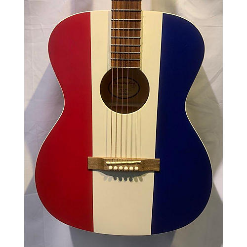 Red white and blue deals acoustic guitar