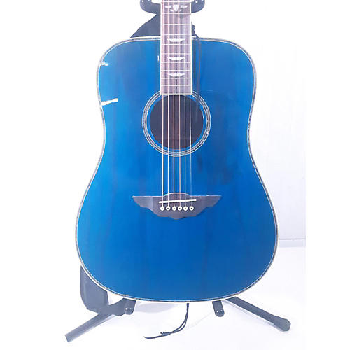 keith urban blue acoustic guitar