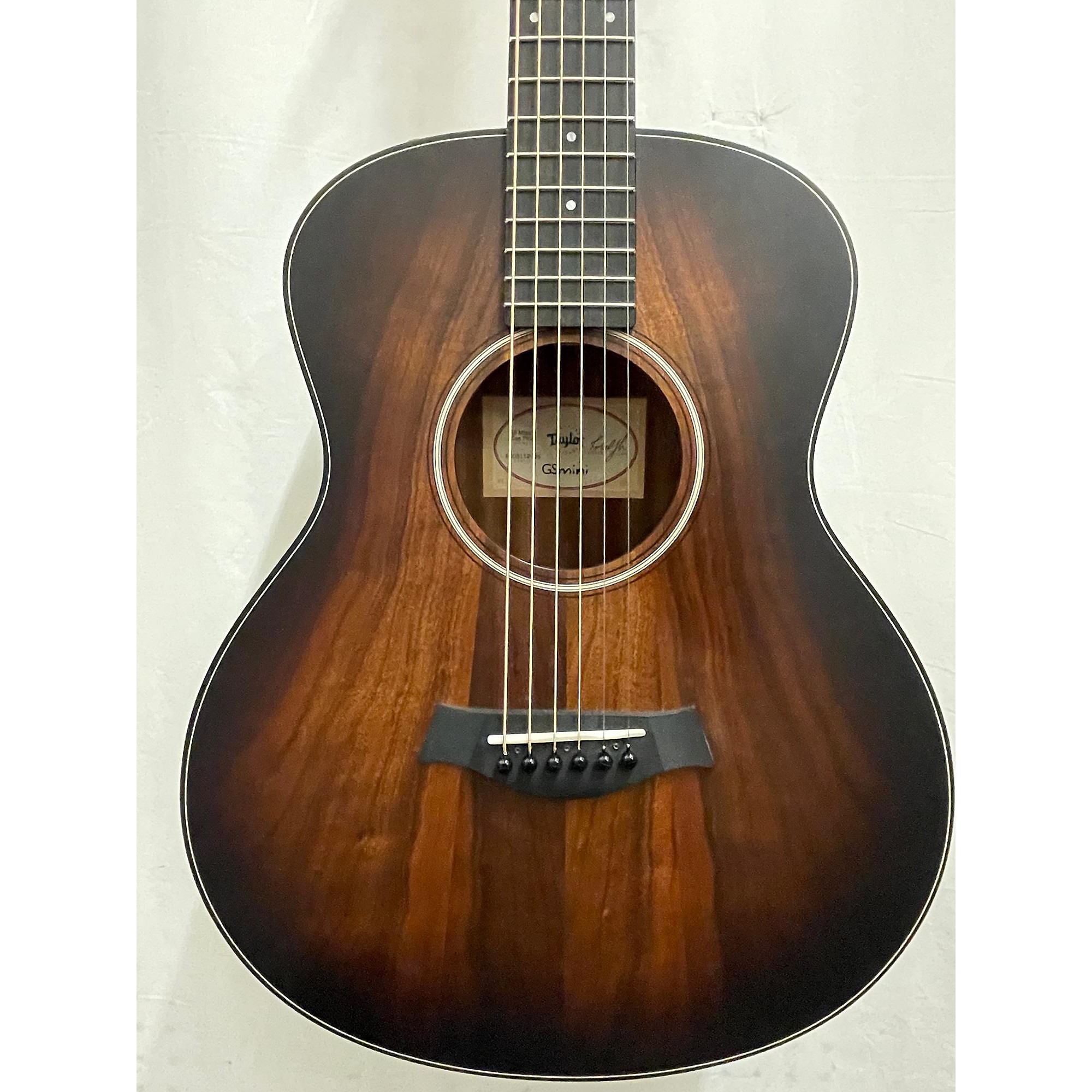 Taylor 2022 GS Mini Koa Acoustic Guitar Shaded Edge Burst Musician's