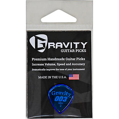 GRAVITY PICKS 003 J3 Mini Polished Blue Guitar Picks