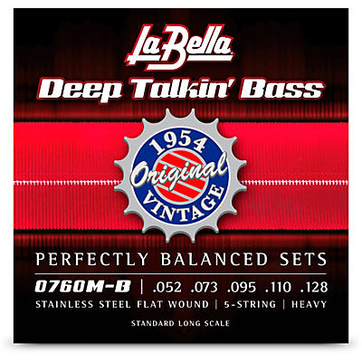 LaBella 0760M-B Deep Talkin' Bass 1954 Originals 5-String Bass Strings