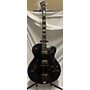 Used Oscar Schmidt 0E40B Hollow Body Electric Guitar Black and Gold