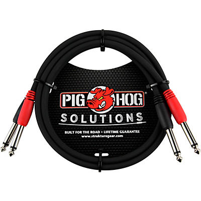 Pig Hog 1/4" - 1/4" Dual Cable