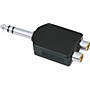 American Recorder Technologies 1/4 inch Male Stereo to 2 RCA Female Adapter Nickel