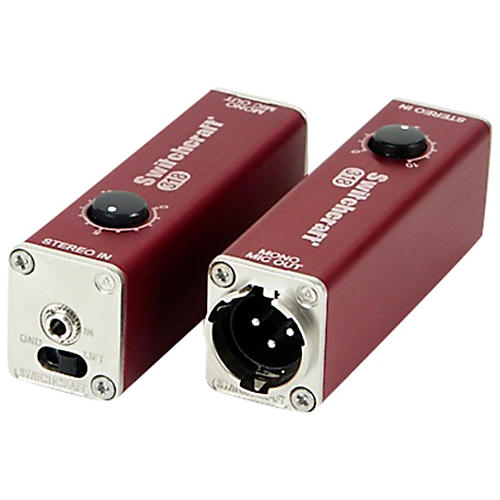 1/8 in. Stereo Jack to Balanced Mono 3-Pin XLR with Volume Control and Ground Lift Switch