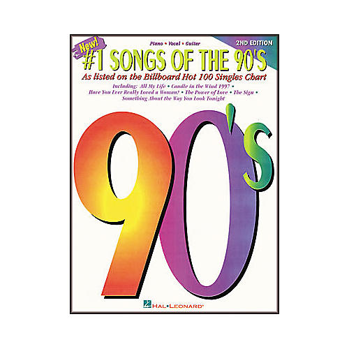 #1 Songs of the 90's - 2nd Edition Piano, Vocal, Guitar Songbook