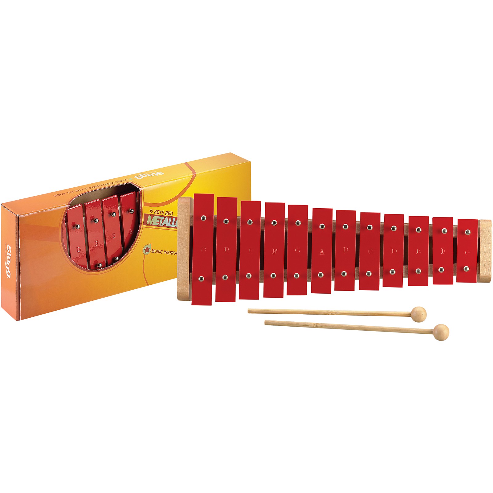 Stagg 1.5 Octave Metallophone, 12 Keys, CG Musician's Friend