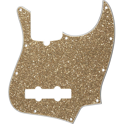 10-Hole Standard Jazz Bass Pickguard Aged Glass Sparkle