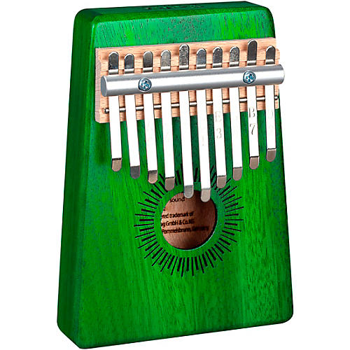 Sela 10 Key Kalimba Green