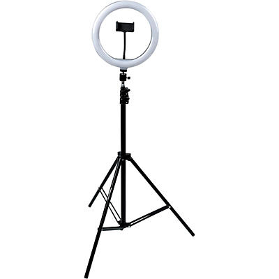 Gator 10" LED Ring Light Stand With Phone Holder & Tripod Base