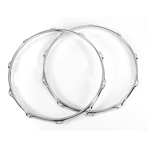 DW 10 Lug True Hoop Batter and Snare Side Pair 14 in. Chrome