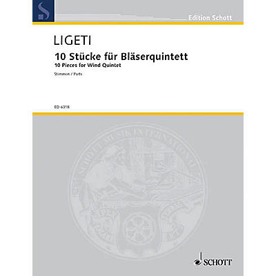 Schott 10 Pieces (Set of Parts) Schott Series by György Ligeti