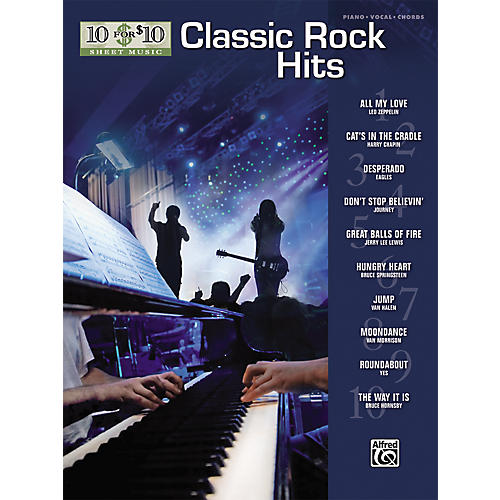 10 for 10 Sheet Music Classic Rock Piano/Vocal/Chords