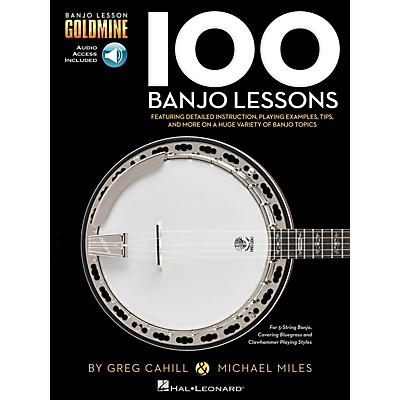 Hal Leonard 100 Banjo Lessons - Banjo Lesson Goldmine Book/Audio Online