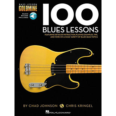Hal Leonard 100 Blues Lessons - Bass Lesson Goldmine Series Book/Online Audio