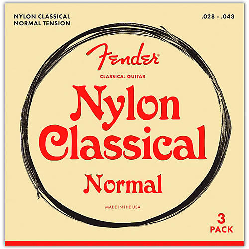 100 Clear Nylon Tie End Guitar Strings, 3-Pack
