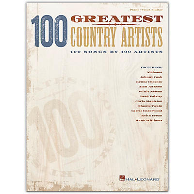 Hal Leonard 100 Greatest Country Artists - 100 Songs by 100 Artists Piano/Vocal/Guitar Songbook