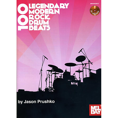 100 Legendary Modern Rock Drumbeats Book/CD Set