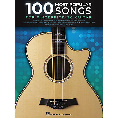 Hal Leonard 100 Most Popular Songs for Fingerpicking Guitar - Guitar Solo Songbook
