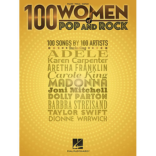 Hal Leonard 100 Women of Pop and Rock Piano/Vocal/Guitar Songbook