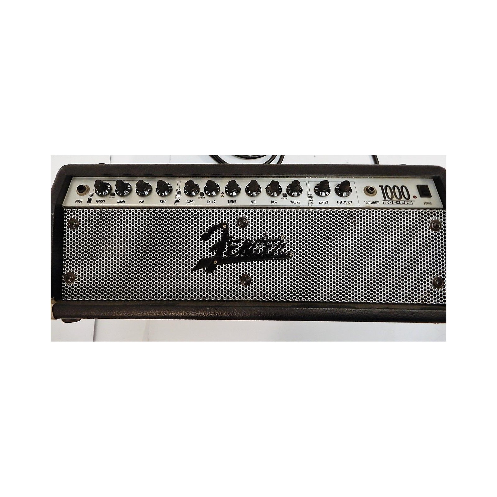 Used Fender 1000 ROCK PRO Solid State Guitar Amp Head Musician's Friend